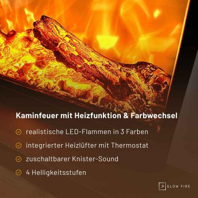 Glow Fire Elektrokamin Tarvos